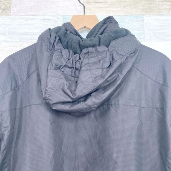 Cricket Wireless Fleece Lined Hooded Winter Jacket Black Employee Uniform Small - Picture 7 of 8